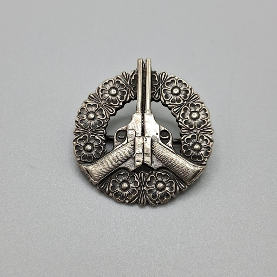 Ampumamerkki, pistooli, hopeaa v. 1927