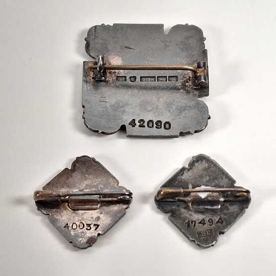 Rintamerkki 3kpl, Lotta-Svärd, hopeaa