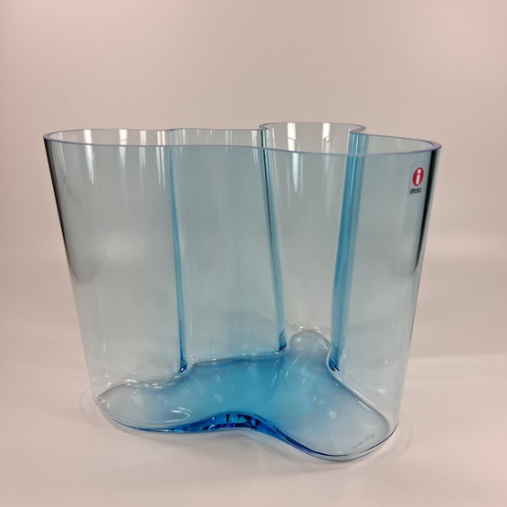 Aalto maljakko, laguunin sininen, design Alvar Aalto