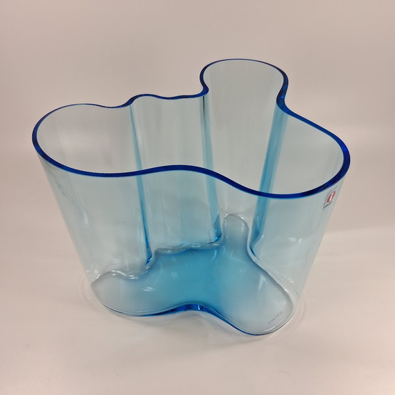 Aalto maljakko, laguunin sininen, design Alvar Aalto