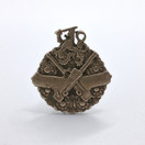 Pistooliampumamerkki, valmistanut O.Y. Taito A.B.