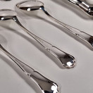 Kakkuottimet + 6kpl lusikka, Chippendale, hopeaa