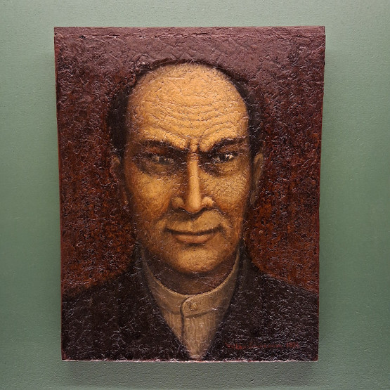 Taulu, Seppä, sign. Veikko Laukkanen 1974