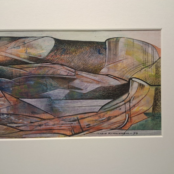 Taulu, Kuva Sveitsistä, sign. Tapio Kinnunen -79