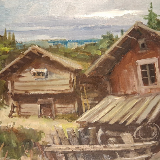 Painting, sign. P. Pylkkönen -89