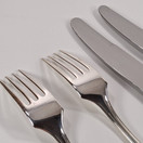 Aterinsetti, 2kpl haarukka ja 2kpl veitsi, Chippendale, hopeaa