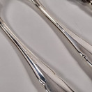 Aterinsetti, 2kpl haarukka ja 2kpl veitsi, Chippendale, hopeaa