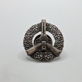 Pistooliampumamerkki, hopeaa v. 1936