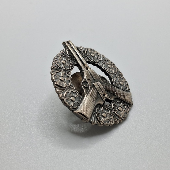 Pistooliampumamerkki, hopeaa v. 1936