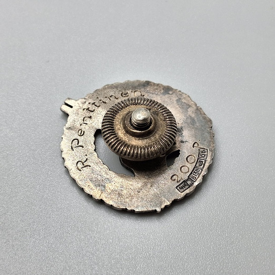 Pistooliampumamerkki, hopeaa v. 1936