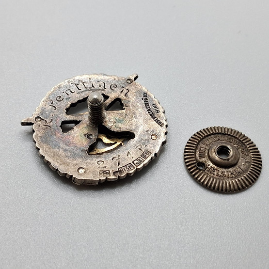 Pistooliampumamerkki, hopeaa v. 1935