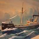 Kapteenintaulu, S.S. Monica, sign. Hyatt v. 1905
