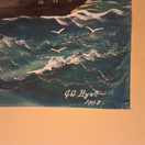 Kapteenintaulu, S.S. Monica, sign. Hyatt v. 1905