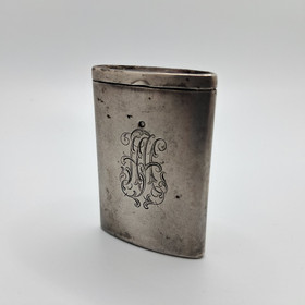 Vanha tulitikkuaski, hopeaa v. 1929