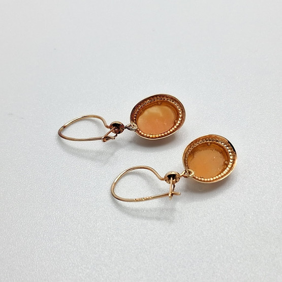 Camee korvakorut, 14k kultaa