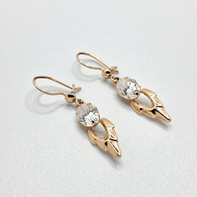 Earrings, 14k gold