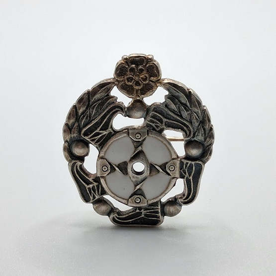 Rintamerkki, SVUL ansiomerkki, hopeaa v. 1961