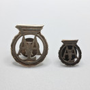 Rintamerkki 2kpl, Ammattiautolijain liitto, hopeaa v. 1961