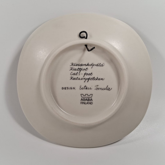 Seinälautanen, Kissankäpälä, Arabia, design Esteri Tomula