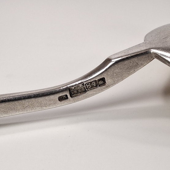 Vanha lusikka, venäläistä hopeaa v. 1863