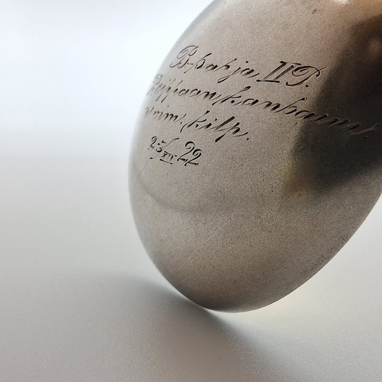 Vanha lusikka, venäläistä hopeaa v. 1863