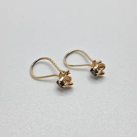 Earrings, design Pekka Ilmari Aulin, 14k gold