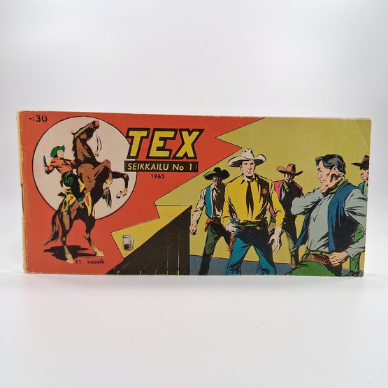 Liuskalehti, Tex Willer, Seikkailu no 1, 1963