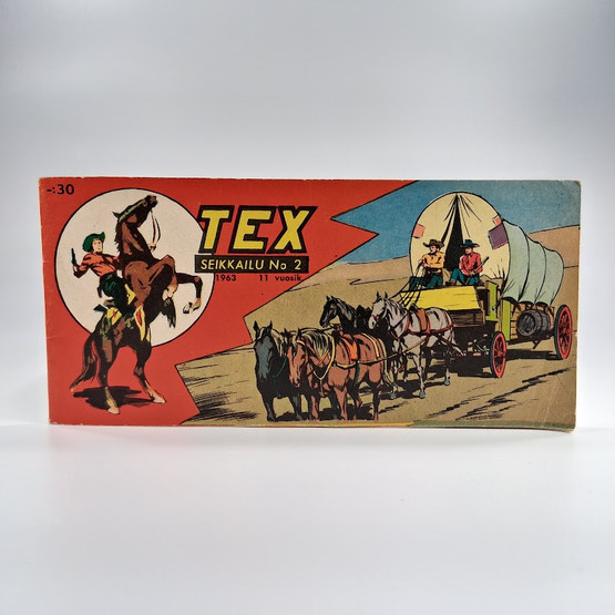 Liuskalehti, Tex Willer, Seikkailu no 2, 1963
