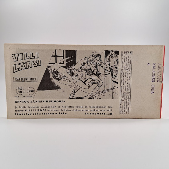 Liuskalehti, Tex Willer, Seikkailu no 10, 1963
