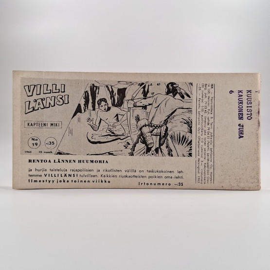 Liuskalehti, Tex Willer, Seikkailu no 19, 1963