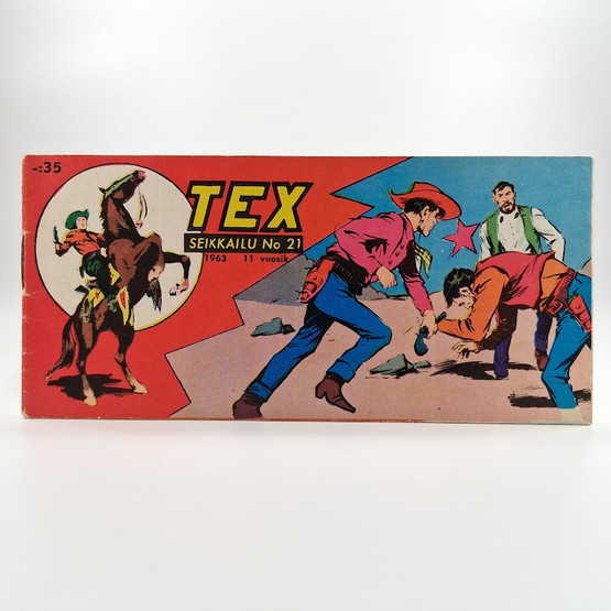 Liuskalehti, Tex Willer, Seikkailu no 21, 1963