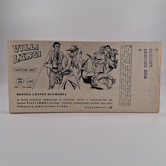 Liuskalehti, Tex Willer, Seikkailu no 22, 1963