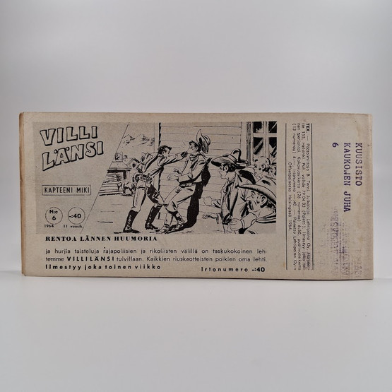 Liuskalehti, Tex Willer, Seikkailu no 6, 1964