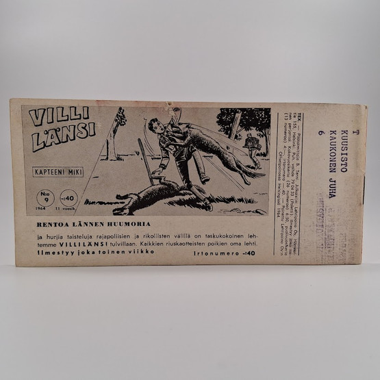 Liuskalehti, Tex Willer, Seikkailu no 9, 1964