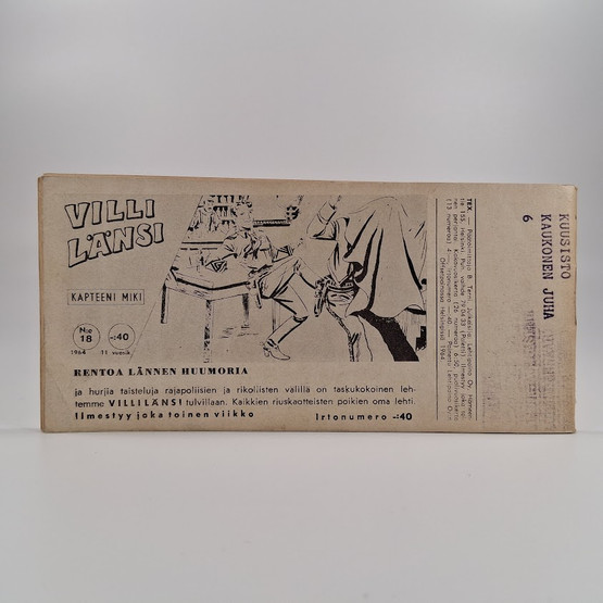 Liuskalehti, Tex Willer, Seikkailu no 18, 1964