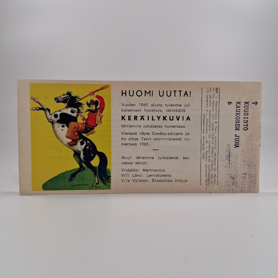 Liuskalehti, Tex Willer, Seikkailu no 24, 1964