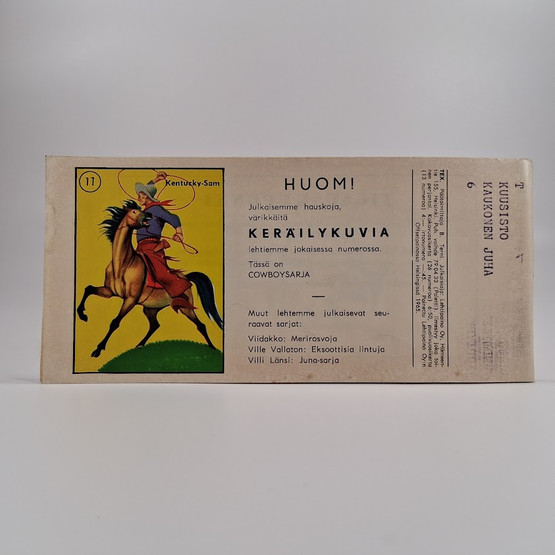 Liuskalehti, Tex Willer, Seikkailu no 11, 1965