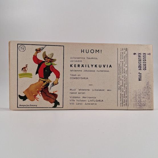 Liuskalehti, Tex Willer, Seikkailu no 19, 1965