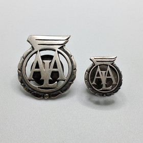 Pin 2pcs, Ammattiautoilijain liitto, silver y. 1951