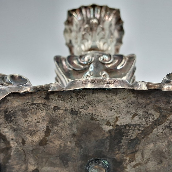 Kynttilänjalka, barokki, hopeaa v. 1967