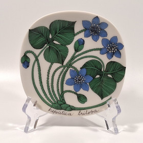 Seinälautanen, Sinivuokko, Arabia, design Esteri Tomula