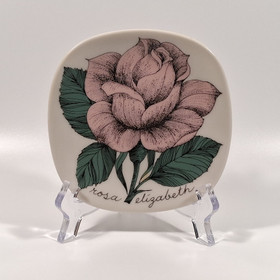 Seinälautanen, Rosa elizabeth, Arabia, design Esteri Tomula