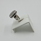 Sormus, E. Granit, Design jewellery, hopeaa