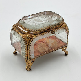 Vanha korulipas, lasi/messinki