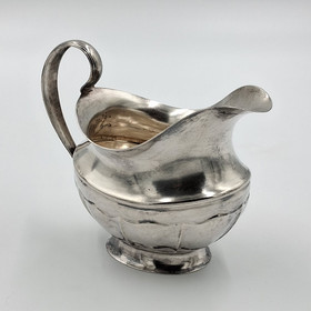 Cream pitcher, Olof Robert Lundgren, Turku, silver y. 1870