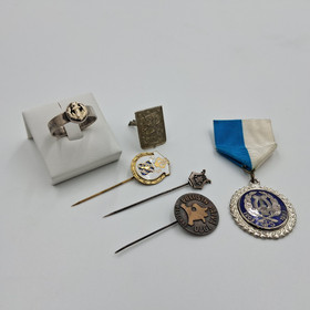 Badge set, police-themed