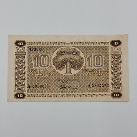 10 markkaa 1939, Litt. D