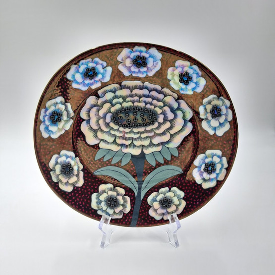 Koristelautanen, Fiori, Arabia, design Birger Kaipiainen
