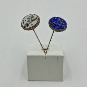 Pin 2pcs, Los Angeles 1932, silver