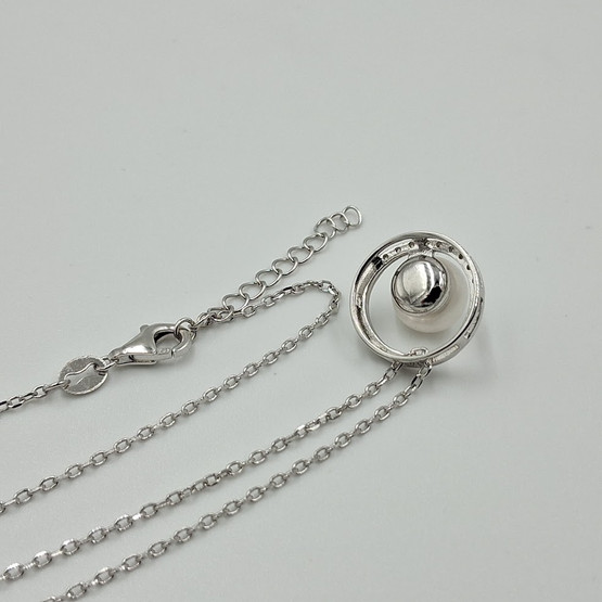 Kaulakoru, Lykken pearls, hopeaa